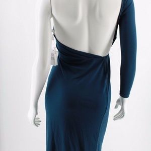 NWT ASOS One Shoulder Long Sleeve Thigh Slit Dress